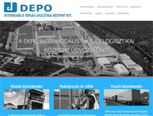 Tablet Screenshot of depologisztika.hu